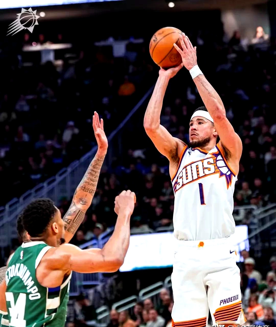 雷霆碾压热火，布克高光表现